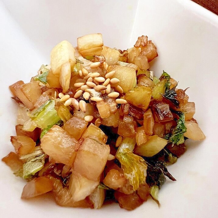 大根の葉っぱがあったらぜひ作って!醤油だけで美味♡